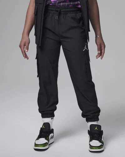 Jordan Post Up Cargo Pants Svartar Krakka (Girls)