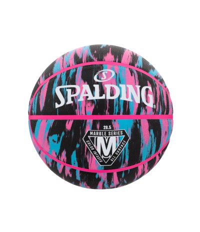 Spalding Marble Black Pink Outdoor Basketball Stærð 6