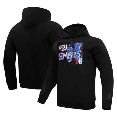 Pro Standard - Joel Embiid Philadelphia 76ers Black Player Yearbook Pullover Hettupeysa