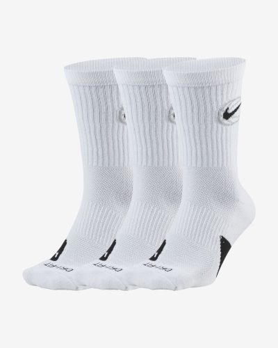 Nike Elite Everyday Crew Socks 3 Pack Hvítir