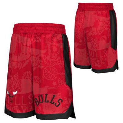 Outerstuff – Chicago Bulls Street Art AOP Baller Stuttbuxur Krakka