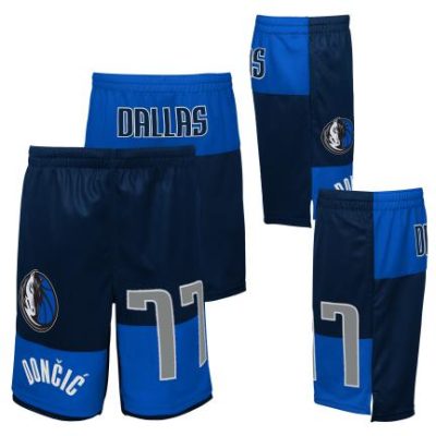 Outerstuff - Dallas Mavericks Luka Doncic Blocked Stuttbuxur Krakka