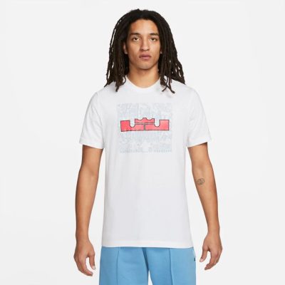 Nike Lebron Basketball T-shirt Hvítur