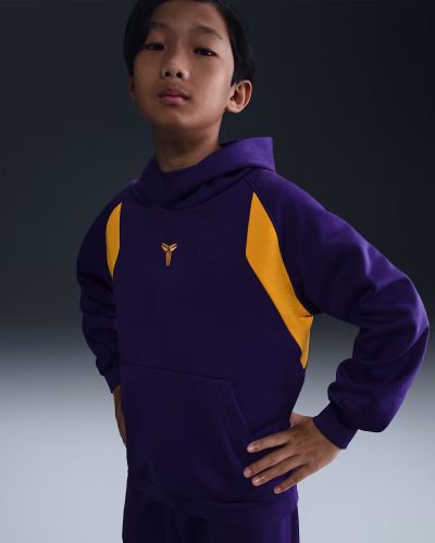 Kobe Bryant ThermaFIT Pullover Hoodie Fjólublá Krakka