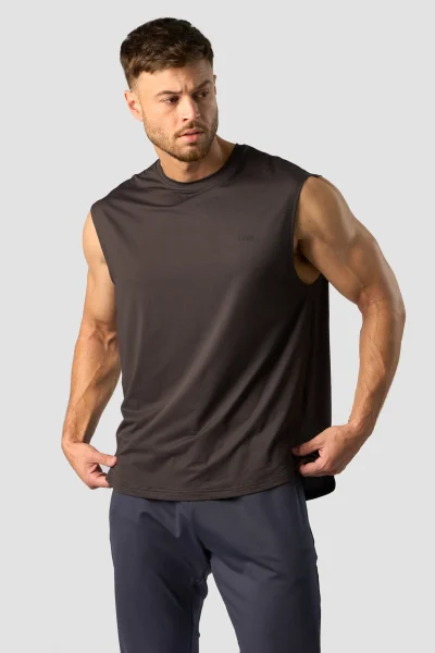 ICIW Stride Sleeveless T-shirt Men Charcoal