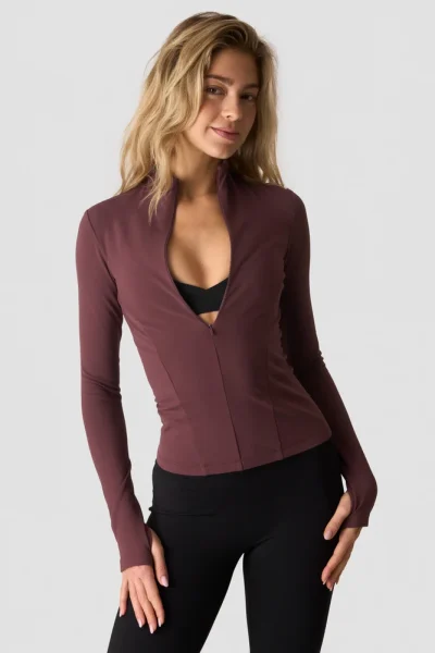 ICIW Nimble 1/2 Zip Long Sleeve Dull Berry Red
