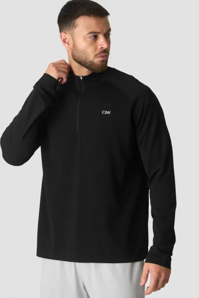 Stride 1/4 Long Sleeve Black Karla