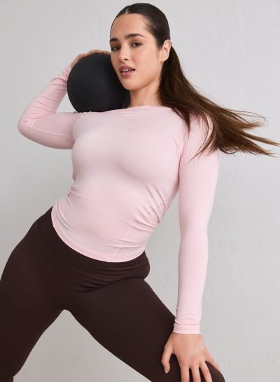 aimn Ballerina Soft Basic Long Sleeve