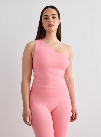 aimn Blush Shape Seamless One Shoulder Bralette