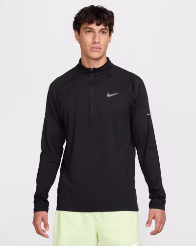 Nike Stride DriFIT 1/4 Zip Running Top Svört Karla