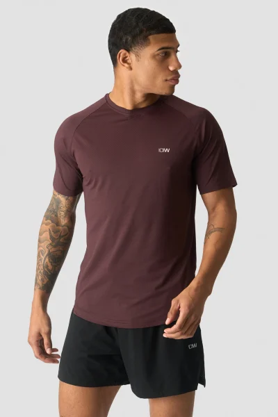 ICIW Stride Raglan T-Shirt Burgundy