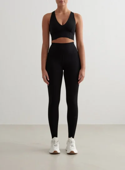 aimn Black Sculpting Fit Tights