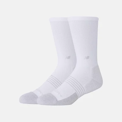New Balance Pro Training Cushion Crew Socks 2 Pack Hvítir