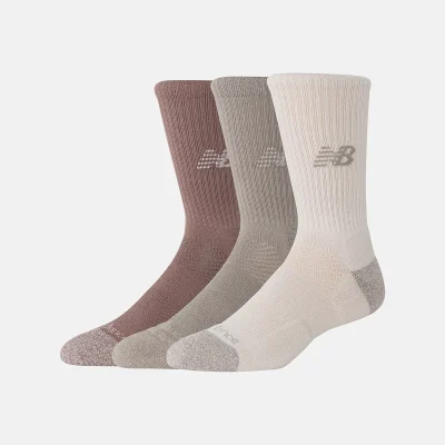 New Balance Active Crew Socks 3 Pack Assorted