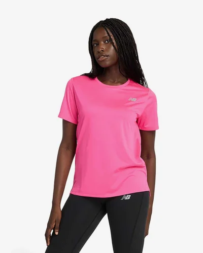 New Balance Sport Essential T-Shirt Hyperpink Kvenna