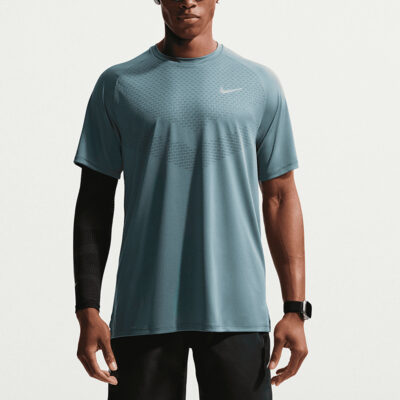 Nike Stride DriFIT ADV Short Sleeve Running Top Mineral Slate Karla