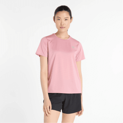 New Balance Sport Essential T-Shirt Light Pink Taffy Kvenna