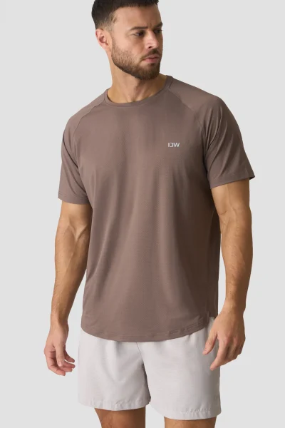 ICIW Stride Raglan T-Shirt Warm Grey