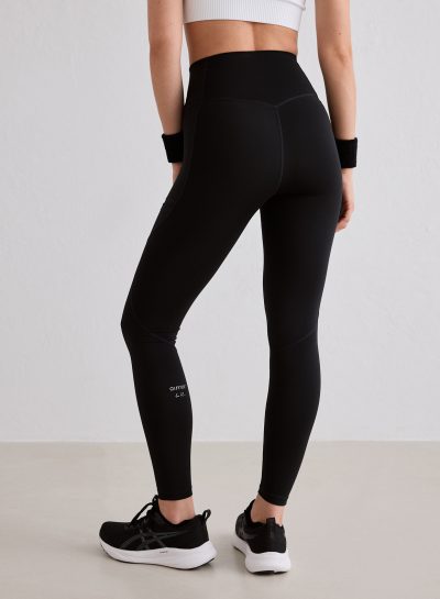 aimn Black Running Tights