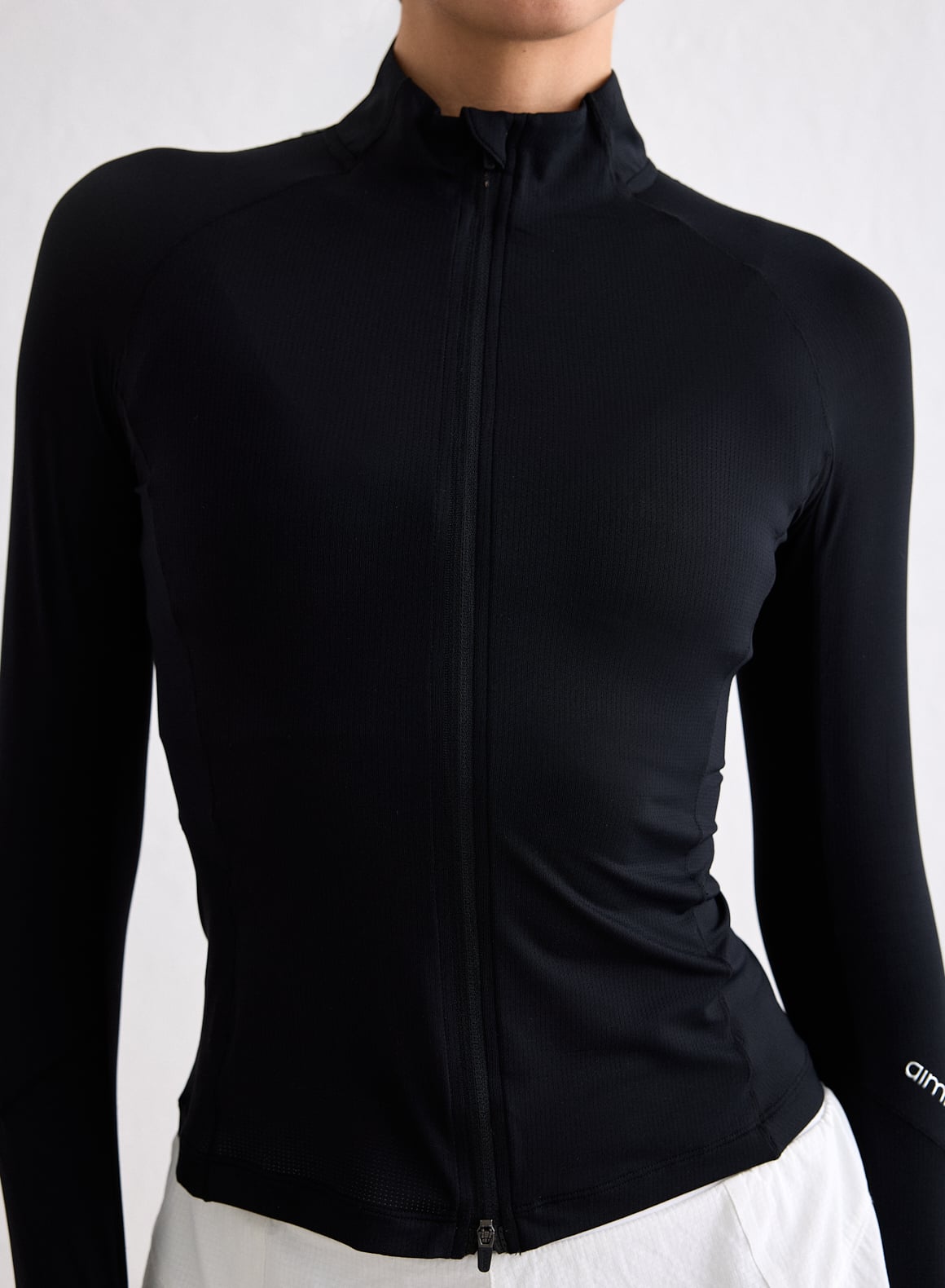Black Running Zip Long Sleeve_2