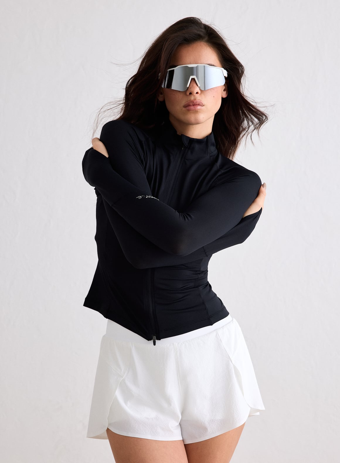 Black Running Zip Long Sleeve_38995