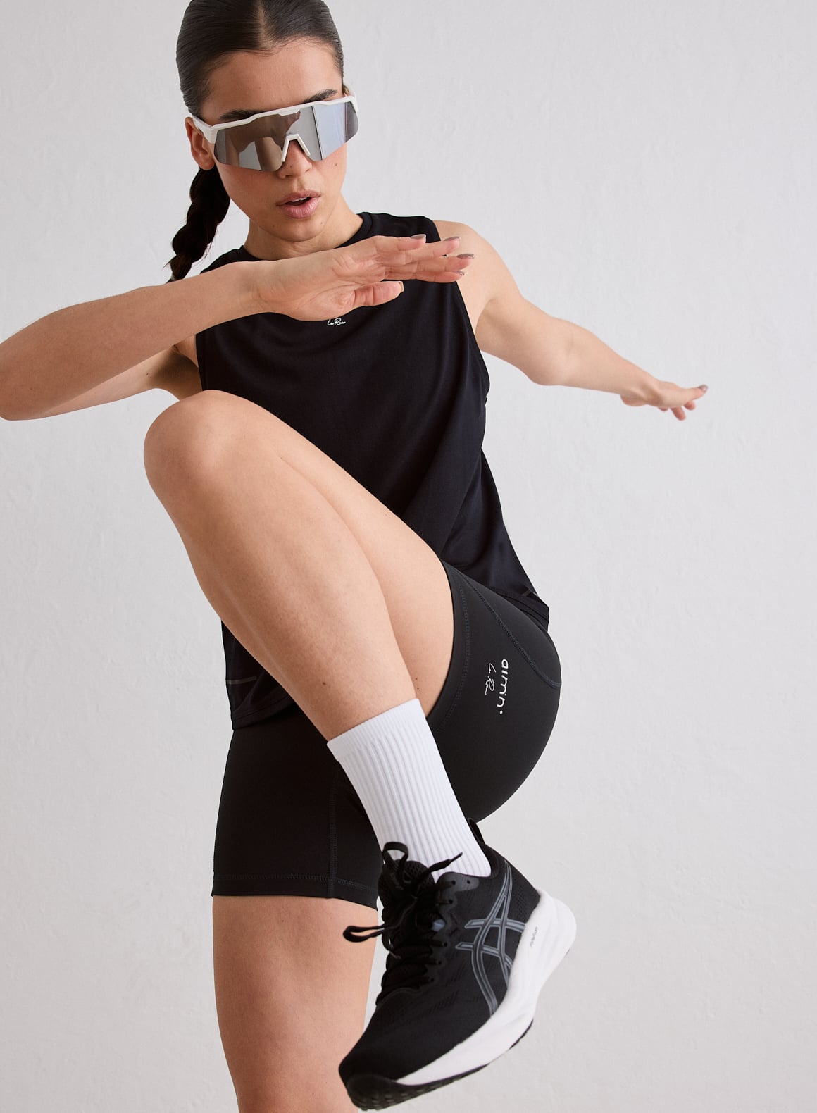 Black Seamless Running Top_39845