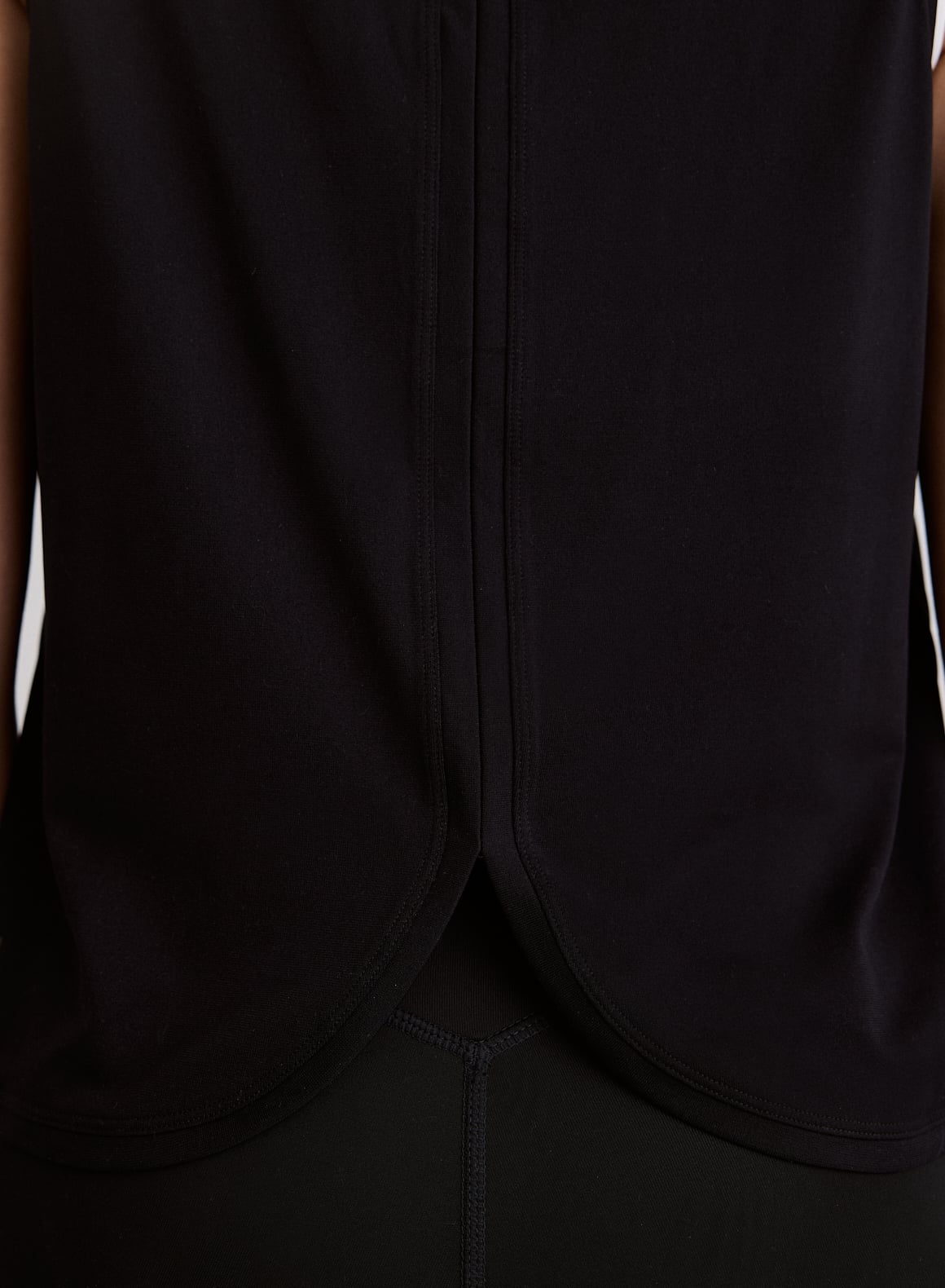 Black Seamless Running Top_39925