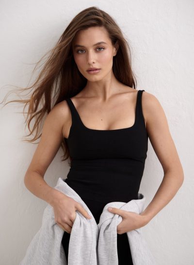 aimn Black Sense Singlet