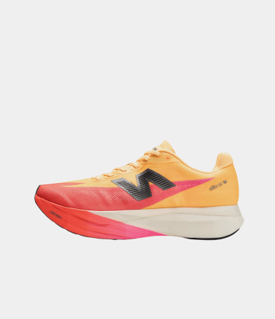New Balance FuelCell SuperComp Elite v5 Performance Running Shoes Tangerine Heat Pink Karla