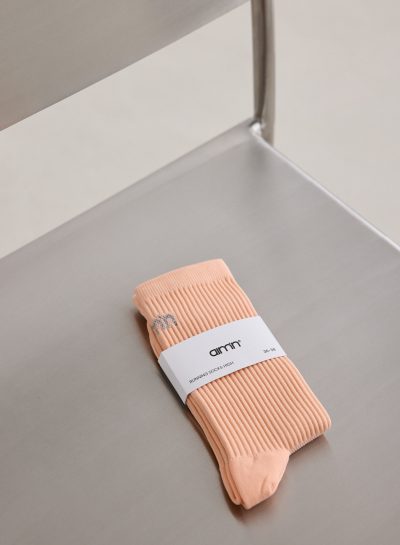 aimn Peach High Running Socks