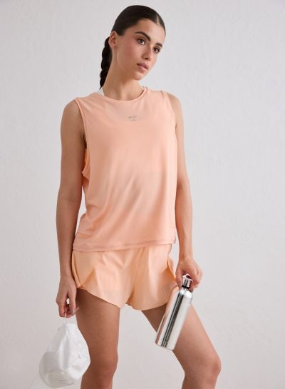 aimn Peach Seamless Running Top