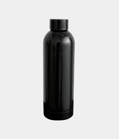 aimn Glossy Black Core Water Bottle