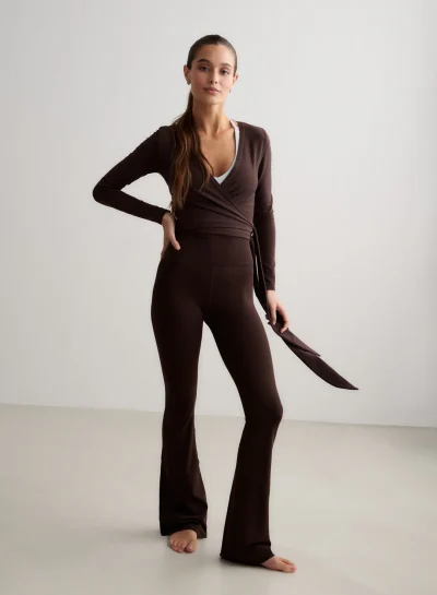 aimn Chocolate Sense Flare Tights