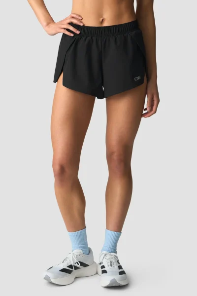 ICIW Mirage Running Shorts Black Kvenna