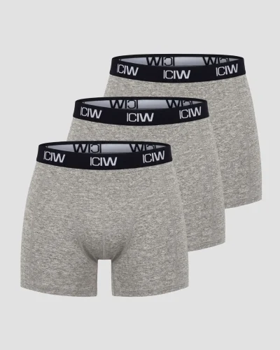 ICIW Boxer 3-pack Light Grey Melange