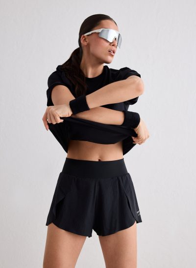 aimn Black Running Shorts
