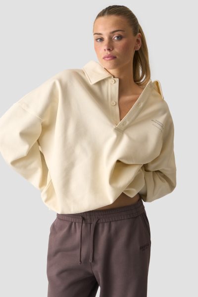 ICIW Everyday Rugby Sweatshirt Cream Kvenna