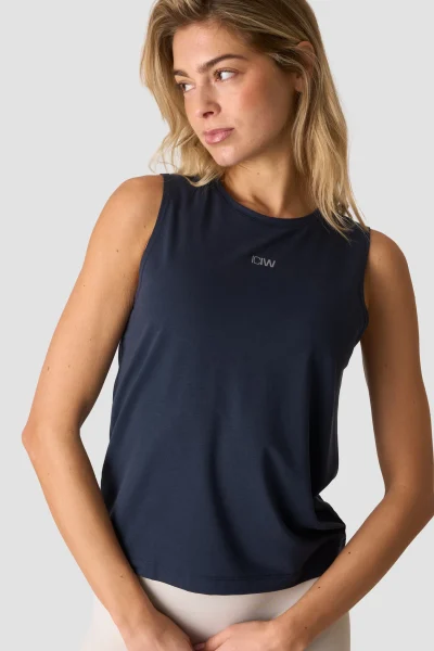 ICIW Define Loose Tank Midnight Blue Kvenna