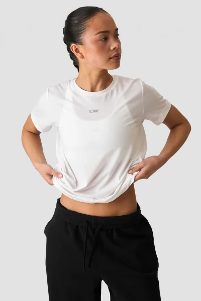 ICIW Define Loose T-shirt White Snow Kvenna
