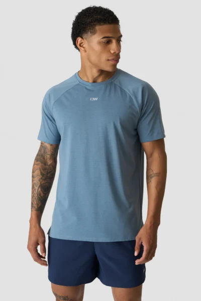 ICIW Stride Raglan Tee Drirelease 26 Washed Blue Karla