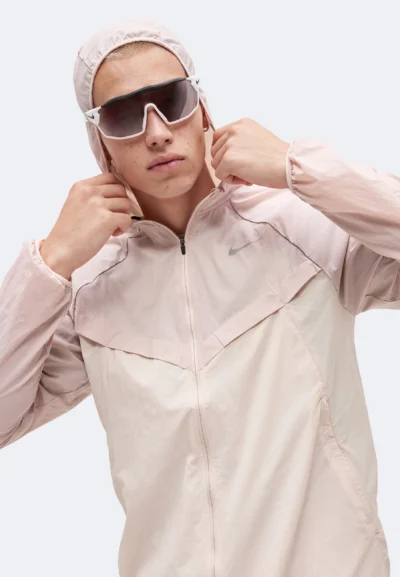 Nike DRI FIT UV Stride Running Jacket Particle Rose