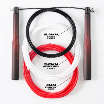 Elite Jumps Performance Speed Rope 3 Cable Bundle Red